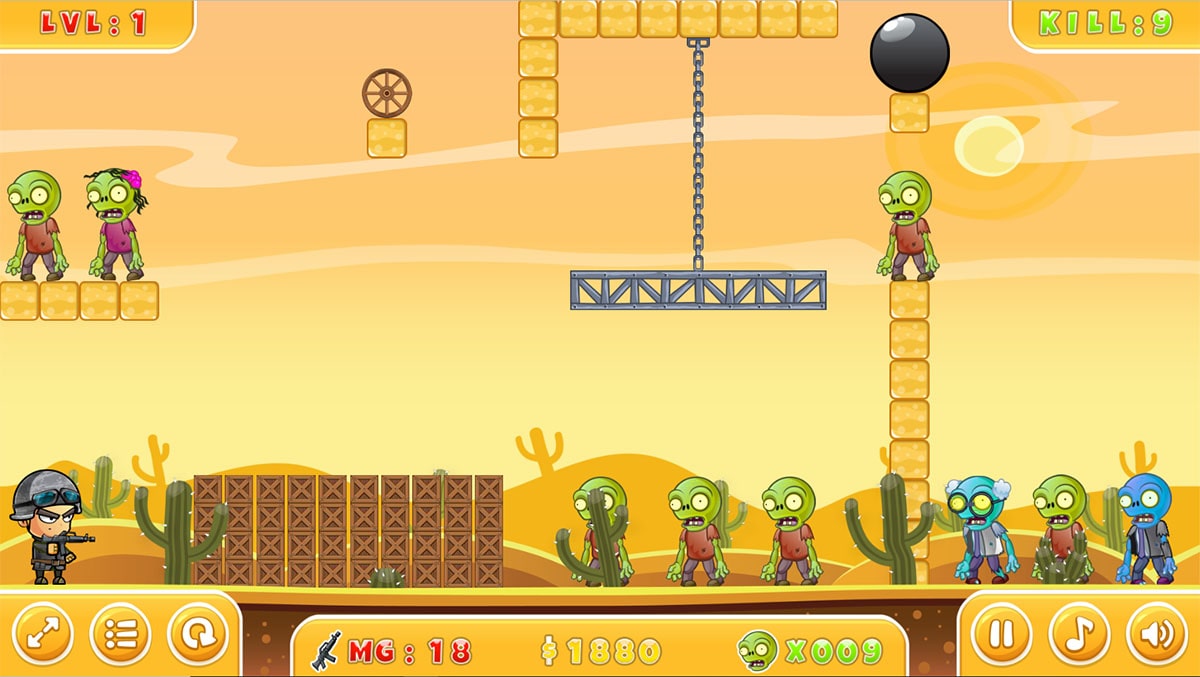 بازی آنلاین Zombie Shooter